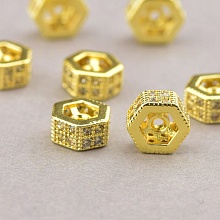 картинка Вставка Фианит 6х6мм (позолота 14k (лимонная)) от магазина Wolves