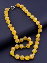 картинка Бусы 'SUNSTONES' Волосатик Чешский хрусталь 47 см от магазина Wolves