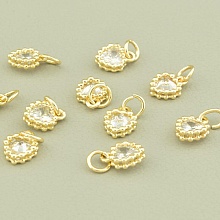 картинка Кулон Фианит 9х7мм (позолота 18к) от магазина Wolves