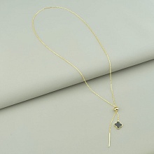 картинка Подвеска 'Saiya' Эмаль 60 см (позолота 18к (лимонная)) от магазина Wolves