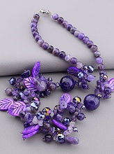 картинка Бусы Аметист Перламутр 60 см от магазина Wolves