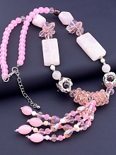 картинка Бусы Розовый кварц 58 см от магазина Wolves