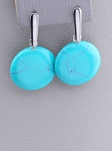 картинка Серьги 'Stainless Steel' Бирюза от магазина Wolves