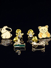 картинка Серьги  3 пар (Цвета на фото) от магазина Wolves