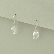 картинка Серьги 'SUNSTONES' Горный хрусталь Серебро(925) от магазина Wolves