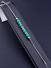 картинка Браслет 'Stainless Steel' Бирюза Медицинская сталь 316L10 7 г от магазина Wolves