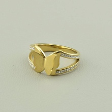 картинка Кольцо 'XUPING' Фианит (позолота 18к (лимонная)) от магазина Wolves