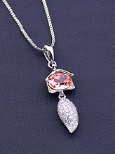 картинка Подвеска 'XUPING' Swarovski 40 см (родий) от магазина Wolves