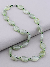 картинка Бусы 'SUNSTONES' Пренит Чешский хрусталь 52 см от магазина Wolves