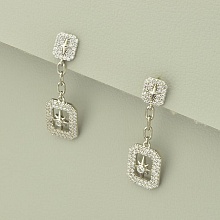 картинка Серьги 'XUPING' Фианит (родий) от магазина Wolves