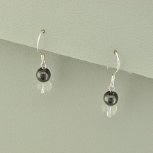 картинка Серьги 'SUNSTONES' Горный хрусталь Гематит от магазина Wolves