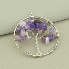 картинка Кулон Аметист 50x50мм от магазина Wolves