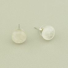 картинка Серьги Горный хрусталь 12х12 от магазина Wolves