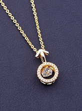 картинка Подвеска 'XUPING' Фианит 44 см (позолота 18к) от магазина Wolves