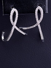 картинка Серьги 'Big Dipper' Фианит (родий) от магазина Wolves