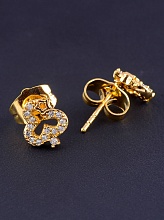 картинка Серьги 'XUPING' Фианит (позолота 18к) от магазина Wolves