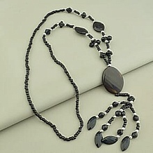 картинка Бусы 'SUNSTONES' Агат Бисер 70 см от магазина Wolves