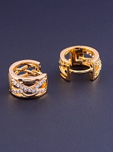 картинка Серьги 'XUPING' Фианит (позолота 18к) от магазина Wolves