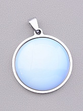 картинка Кулон 'Stainless Steel' Лунный камень от магазина Wolves