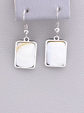 картинка Серьги Перламутр 40x12мм от магазина Wolves