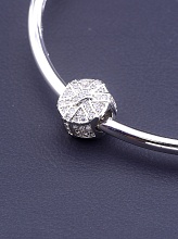 картинка Шарм Фианит 10х10 (родий) от магазина Wolves