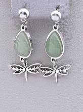 картинка Серьги 'Stainless Steel' Нефрит от магазина Wolves