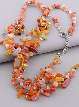 картинка Бусы Сердолик 50 см от магазина Wolves