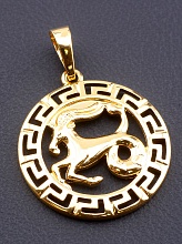 картинка Кулон Козерог 'XUPING' (позолота 18к) от магазина Wolves