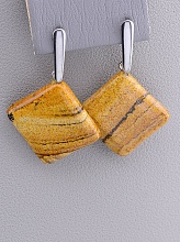 картинка Серьги 'Stainless Steel' Яшма от магазина Wolves