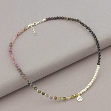 картинка Подвеска 'SUNSTONES' Турмалин Жемчуг 39 см от магазина Wolves