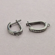 картинка Швензы Пара Фианит хром 15х2см от магазина Wolves