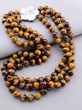 картинка Бусы Тигровый глаз Перламутр 45 см от магазина Wolves