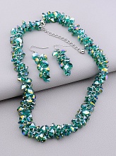 картинка Подвеска+Серьги Чешский хрусталь 46 см от магазина Wolves