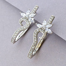 картинка Серьги 'XUPING' Фианит (родий) от магазина Wolves