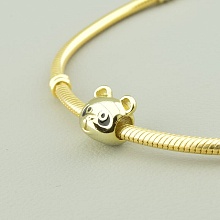 картинка Шарм 'Pandora style' Эмаль  (позолота 18к (лимонная)) от магазина Wolves