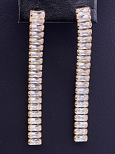 картинка Серьги 'XUPING' Фианит (позолота 18к) от магазина Wolves