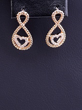 картинка Серьги 'Big Dipper' Фианит (позолота 18к) от магазина Wolves