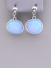 картинка Серьги 'Stainless Steel' Лунный камень от магазина Wolves