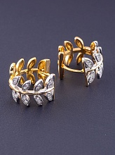 картинка Серьги 'XUPING' Фианит (позолота-родий) от магазина Wolves