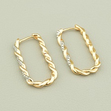 картинка Серьги 'XUPING' Фианит (позолота-родий) от магазина Wolves