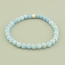 картинка Браслет 'SUNSTONES' Аквамарин 18 см от магазина Wolves