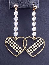 картинка Серьги 'XUPING' Фианит (позолота 18к) от магазина Wolves