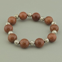 картинка Браслет на резинке из авантюрина Золотой Песок от магазина Wolves