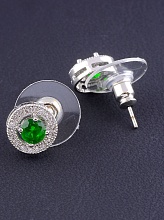 картинка Серьги 'Big Dipper' Фианит (родий) от магазина Wolves