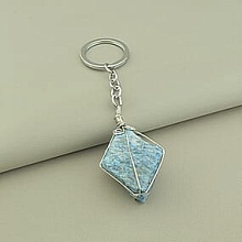 картинка Брелок Ларимар Апатит 120х25мм от магазина Wolves