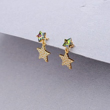 картинка Серьги 'XUPING' Swarovski  (позолота 18к) от магазина Wolves