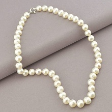 картинка Бусы 'SUNSTONES' Жемчуг Серебро(925) 50 см от магазина Wolves