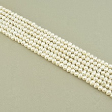 картинка Нитка Жемчуг 45 см 6 мм (Без замка) от магазина Wolves
