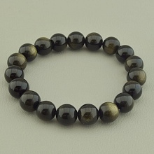картинка Браслет 'SUNSTONES' Обсидиан 18 см от магазина Wolves