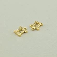 картинка Кулон Фианит 7х7 (позолота 18к (лимонная)) от магазина Wolves